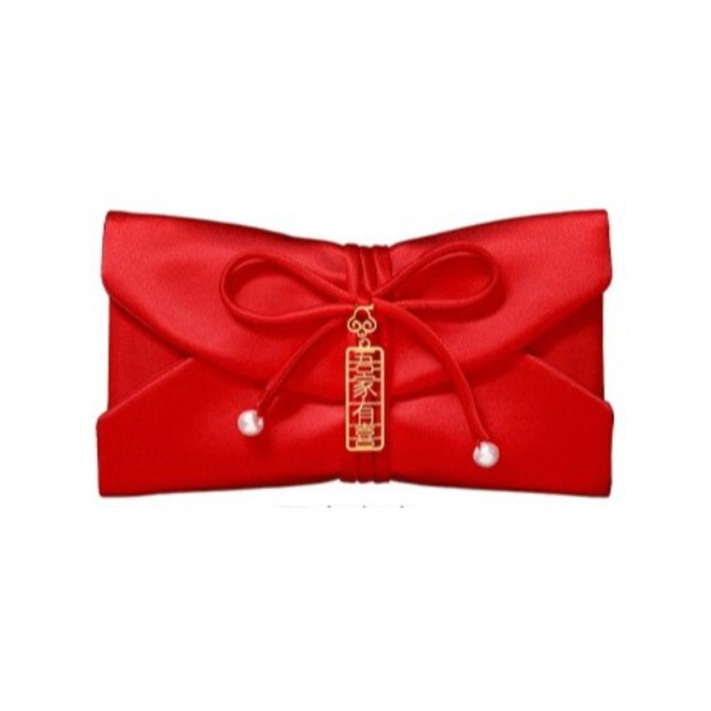

HongBao Brocade Red Envelope Traditional Red Lucky Bag Wedding Money Envelope Wedding Party Style 6