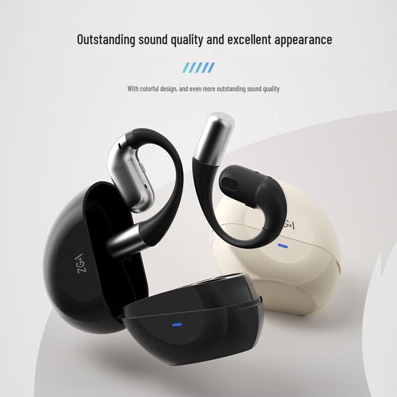 ZGA Open-Ear Ear-Hook Sports Bluetooth Headphones