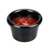 Sauce Bowl Gravy Boats Round Glossy Melamine 6Cm 50Ml Black Mini Dipping Cup