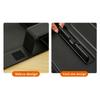 6-in-1 Function Foldable Laptop Stand Ultra-Thin Profile Portable Laptop Desk Adjustable PU Leather Surface Computer Support Car