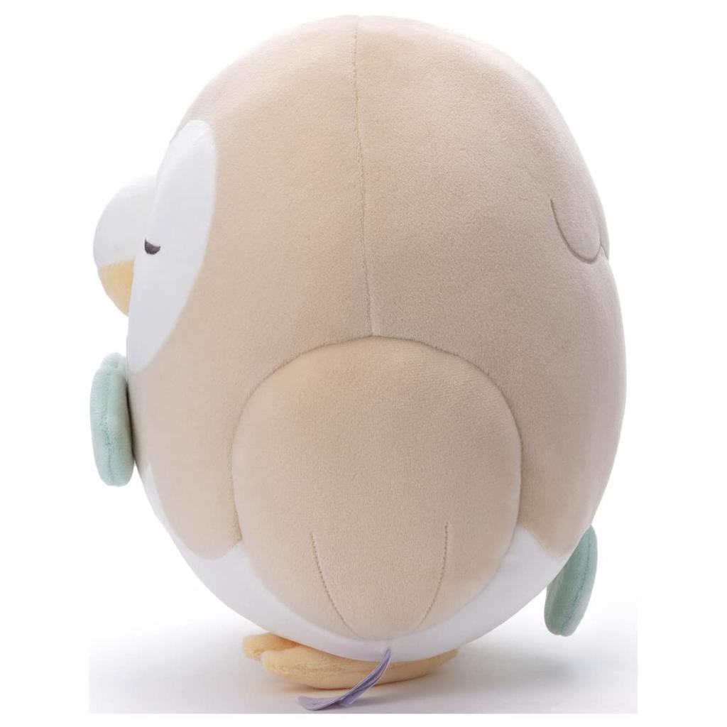 Takara Tomy Arts Rowlet Plush Approximately 23cm Tall Pokémon PokéPiece (Sleep Ver.) Toy,