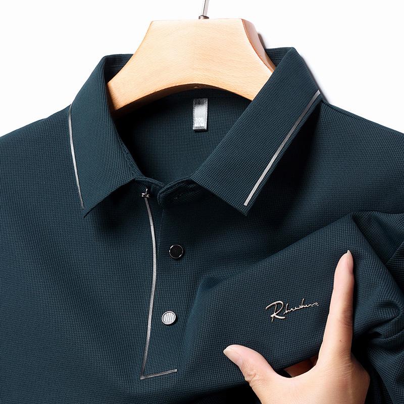 New Fashion Business Polo Shirt Casual Temperament Short Sleeve Cool T-shirt