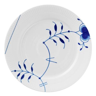 Imported Royal Copenhagen Blue Fluted Mega Plate Dish 22cm Present Wedding Gift 1073145 [Regular Product] (No.9)