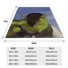 Warme weiche Decken Junge Mädchen Dekorative Shreks Witzige Memes Überwurfdecke Flanell-Bettüberwurf Wohnzimmer Neuheit Sofa-Bettbezug
