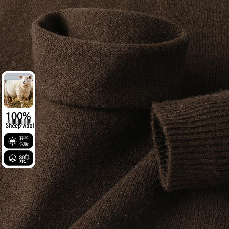 SNOWFLYING Women's Turtleneck 100% Wool Sweater