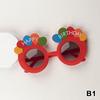 Party Fun Birthday Glasses Photo Props Plastic Decorative for Memorable Occasions