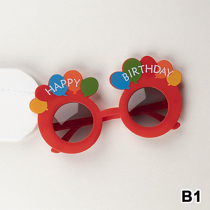 Party Fun Birthday Glasses Photo Props Plastic Decorative for Memorable Occasions