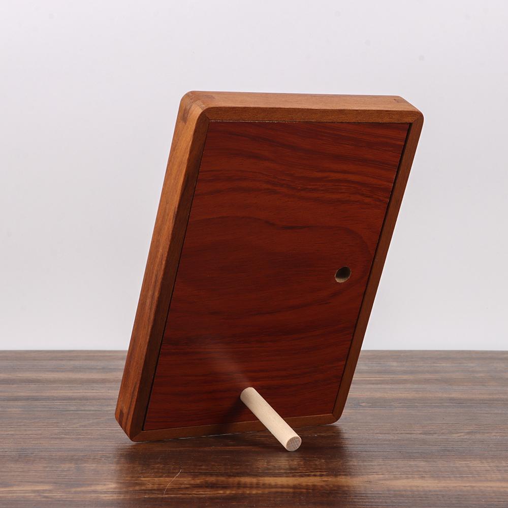 Enkel tapphålsförband Fotoram Äkta trä Bildram Ny Display Fotoram