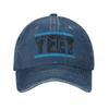 Retro Yeet Logo Baseball Caps Fashion Distressed Washed Quotes Wresting Lovers Hat for Unisex Women Outdoor Running Golf Adjustable