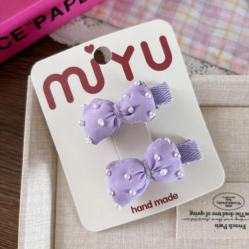 Korean Style Sweet Candy Color Bead Hair Clips for Kids Girls Half Clip Side Barrette Cute Versatile Children Hair Accessories