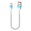 Gradient Colored Short USB Type C Charging Cord Braided Nylon Cable High Charging Multi Device Support
