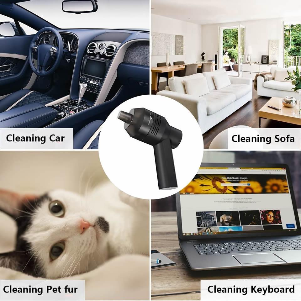 Handheld USB Air Duster Electric Cleaner Cleaning Blower For Cars PCs Keyboard