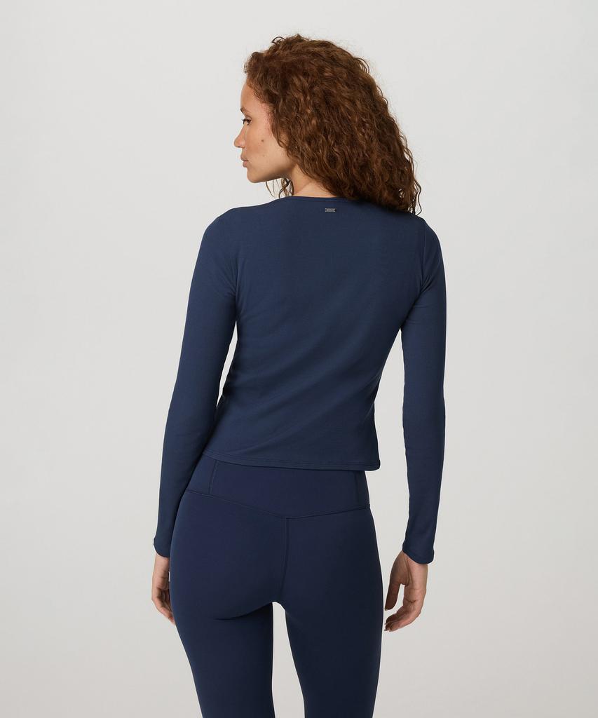 VUORI [Female] Long Sleeve Pose Twin Cardigan_Blue Vr26121039