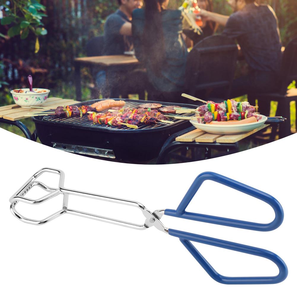 Stainless Steel BBQ Clip Buffet Food Tongs Meat Steak Kitchen Clamp Serving Tool