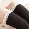 Japanese Style Twisted Lolita Lace Over-the-Knee Socks for Girls - Spring & Autumn, Cute White & Black