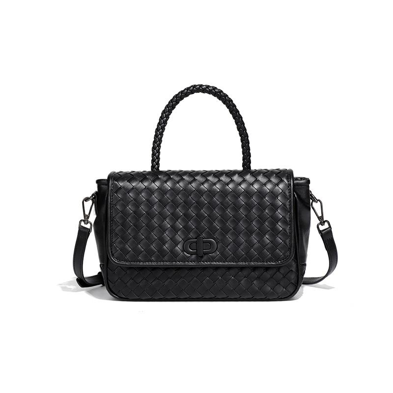 Winter Women's High-end Woven Bag, Niche Versatile and Trendy Handbag, Single-shoulder Crossbody Bag