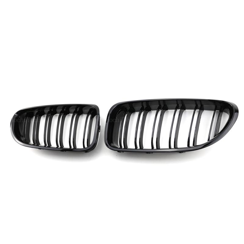 Grile pentru bara de protecție față de mașină Grilă de curse pentru rinichi pentru BMW Seria 6 F06 F12 F13 2012-2017 Grilă de schimb cu șipcă dublă