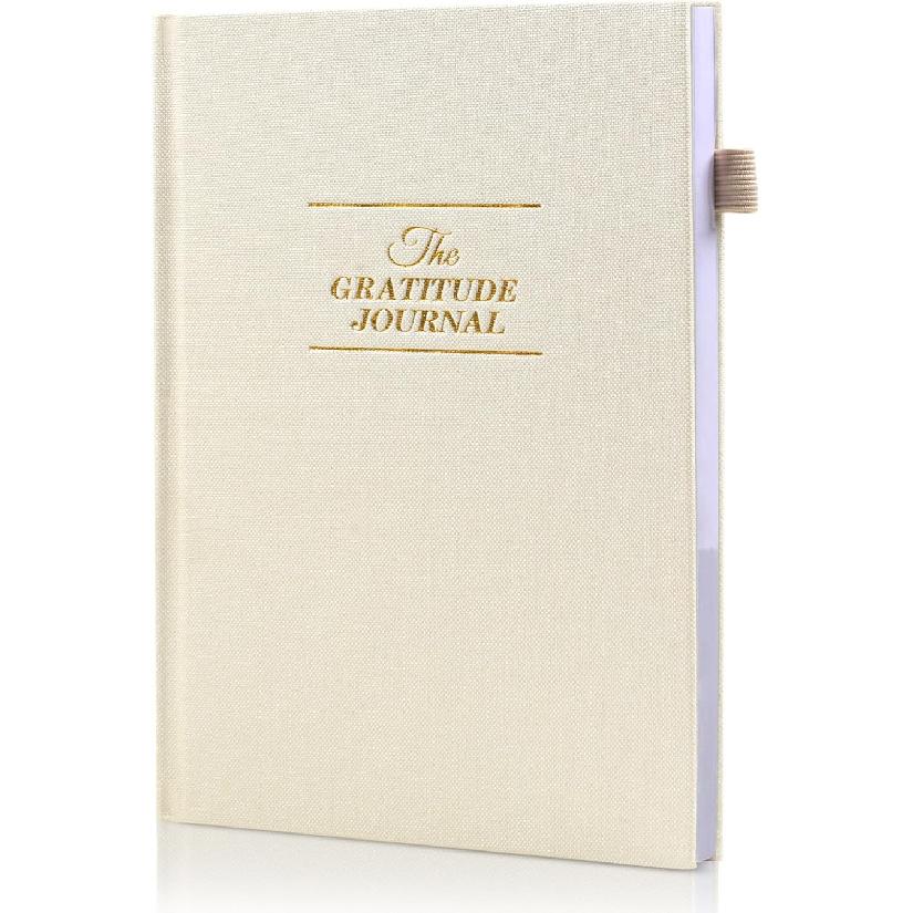 Utron Gratitude Journal, 5.5 x8.2 Journal with Prompts, Affirmation Journal with Pencil Socket, Undated Daily Gratitude Journal, Personal Organizers 1PACK