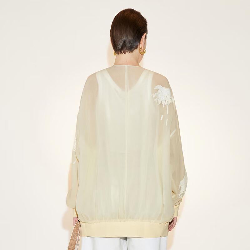 

КУРТКА ИЗ ШЕЛКА С ДЛИННЫМ РУКАВОМ ЛЕТО 2023 XS