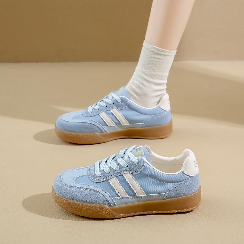 Fashion Sports Shoes Thick Sole Casual Board Shoes Women 2024 New Cowhide Everything Soft Sole Inside Increase De Training Shoes