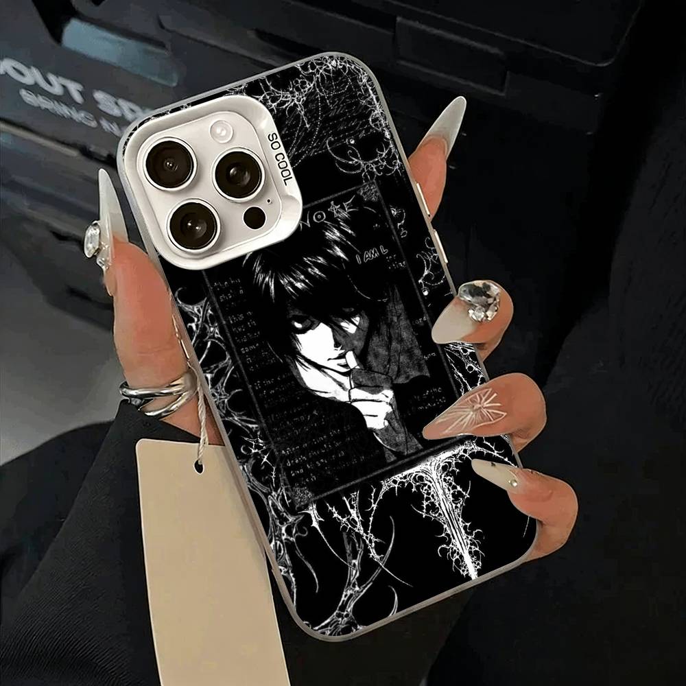 D-Death- Note- Classic anime Phone Case For IPhone 17 Air 16 15 14 13 12 11 Pro Max White Sliver Hard Cover