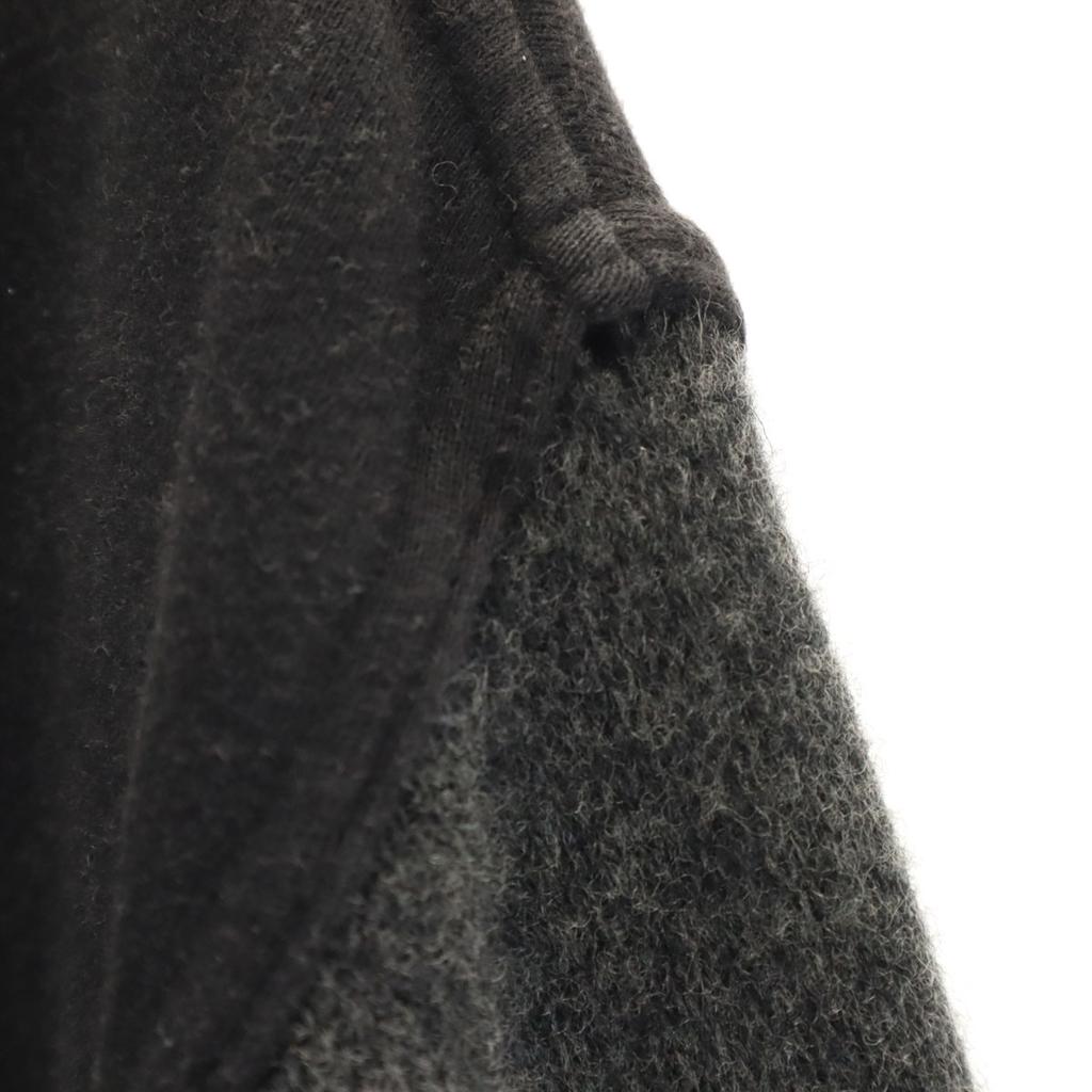 GAIJIN MADE Gestrickte Wechselschichtjacke S Grau Rückseite aufgeraut Herren Gebraucht