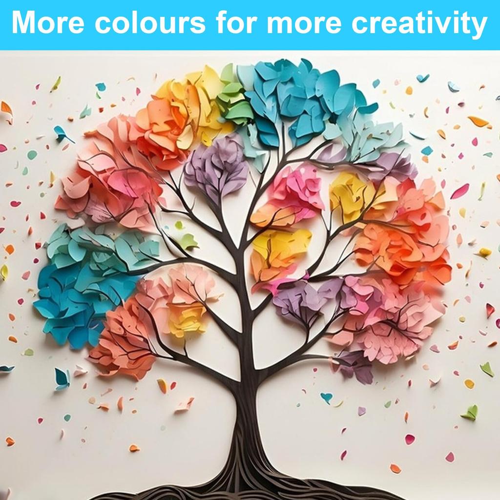 480-Sheet A4 Glossy Tissue Paper Set - 40 Colors for Crafts, Christmas, Wedding Decor & Packaging