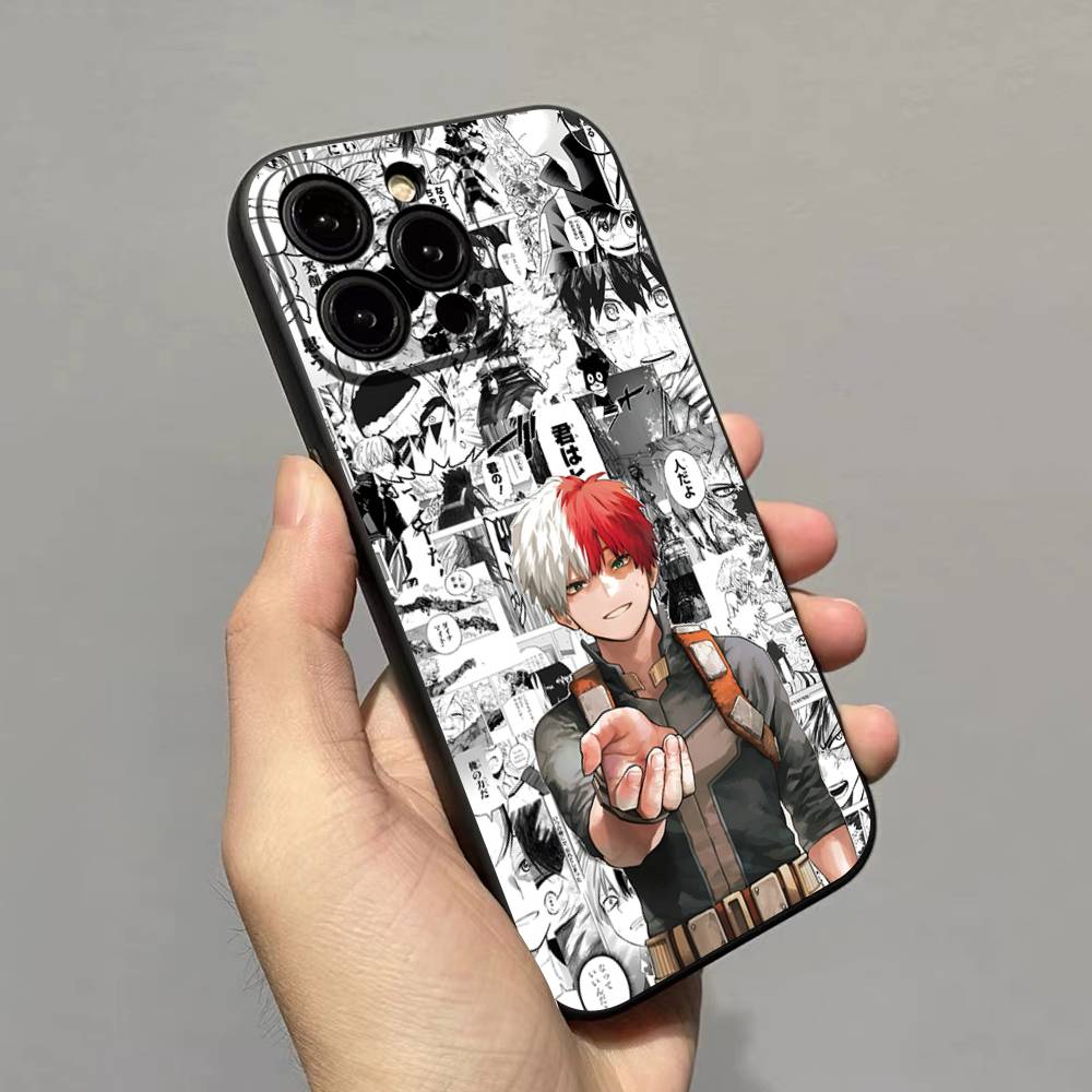 My H-Hero Academia D-Deku Phone Case For IPhone 17 16 15 14 13 12 11 Pro Max Plus Mini Soft Black Cover