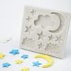 Handmade Creative Molds Cloud Moon Star Silicone Mold Geometric Pattern DIY Chocolate Candy Molds Cake Decor Candle Soap Mould