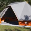 Tipi Tent with Roof Grey and Orange 680 x 430 x 270 cm Taffeta