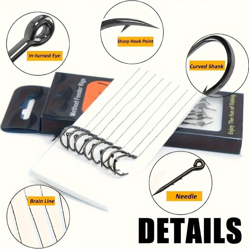 Barbed Angling Hook Durability Carbon Steel with Storage Box for Organized Fishing Trip and Travel