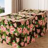 Waterproof Flower Quilt Storage Bag Large Capacity Moving Packing Bag  Home Organization