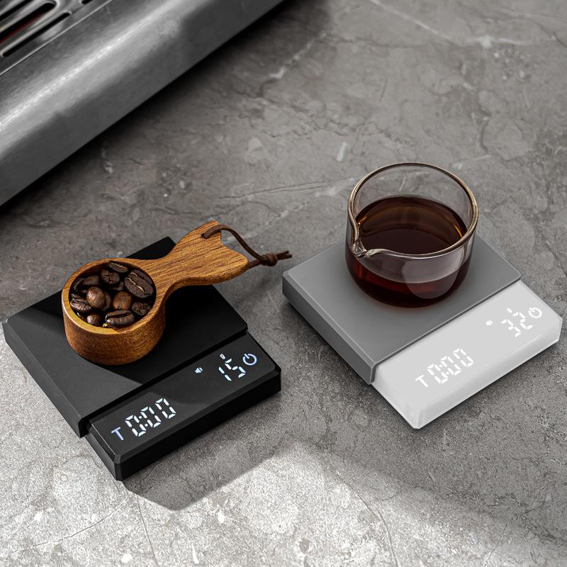 Mini Electronic Coffee Scale with Timer – 0.1g Precision for Pour Over & Espresso