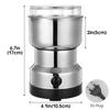 Electric Coffee Grinder Stainless Steel Blade Portable Mill for Coffee Beans Spices Herbs Nuts Home Kitchen Grinding Tool