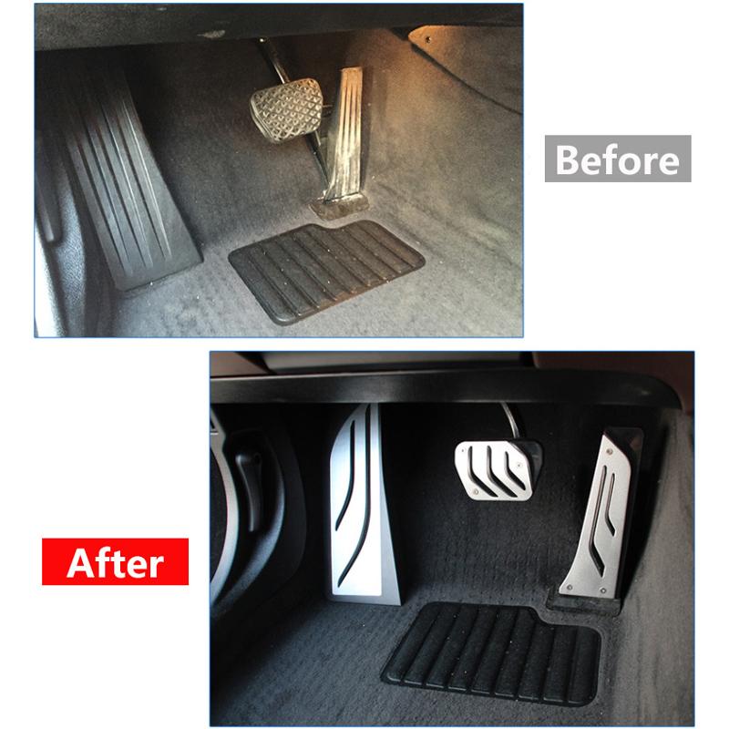 For BMW 1 2 3 4 5 6 7 Series GT X3 X4 X5 X6 Z4 F10 F15 F30 F31 F34 Car Accelerator Brake Pedal Footrest Pedals Cover Trim Pads