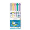 Showa Note Doraemon Mildliner Pattern 927214002 Highlighter, 5-Color Set, B,