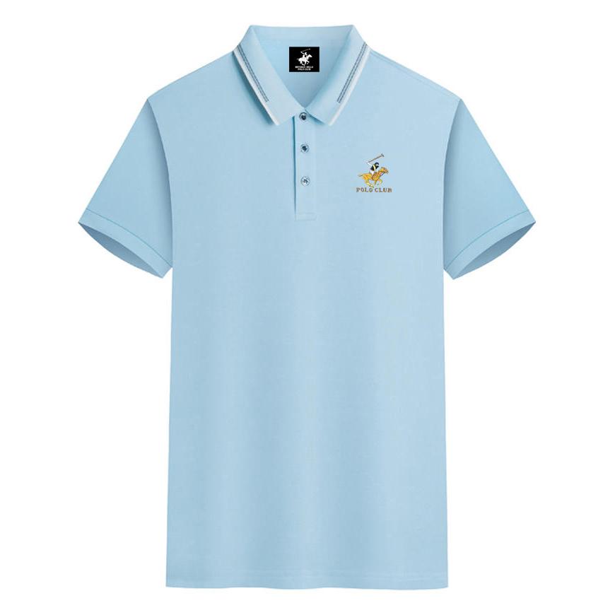 

POLO CLUB Summer 2025 New Colorful Pony Embroidered Casual Sports Collar Polo Shirt, Quick Drying Polo Shirt 3XL