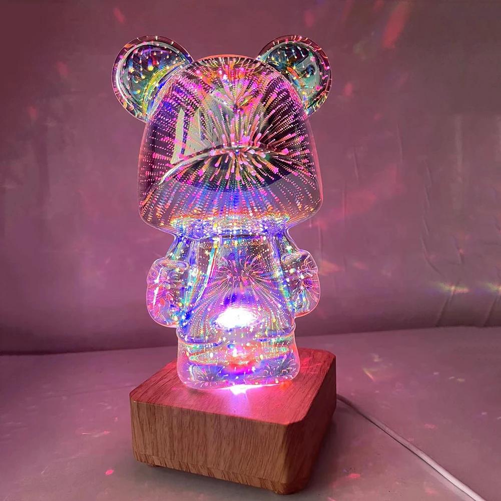 Artificii LED Lumină de masă Plug-in USB Minge de cristal 3D Lămpi decorative Ornamente de iluminat Cadouri Decor de petrecere pentru nuntă Zi de naștere