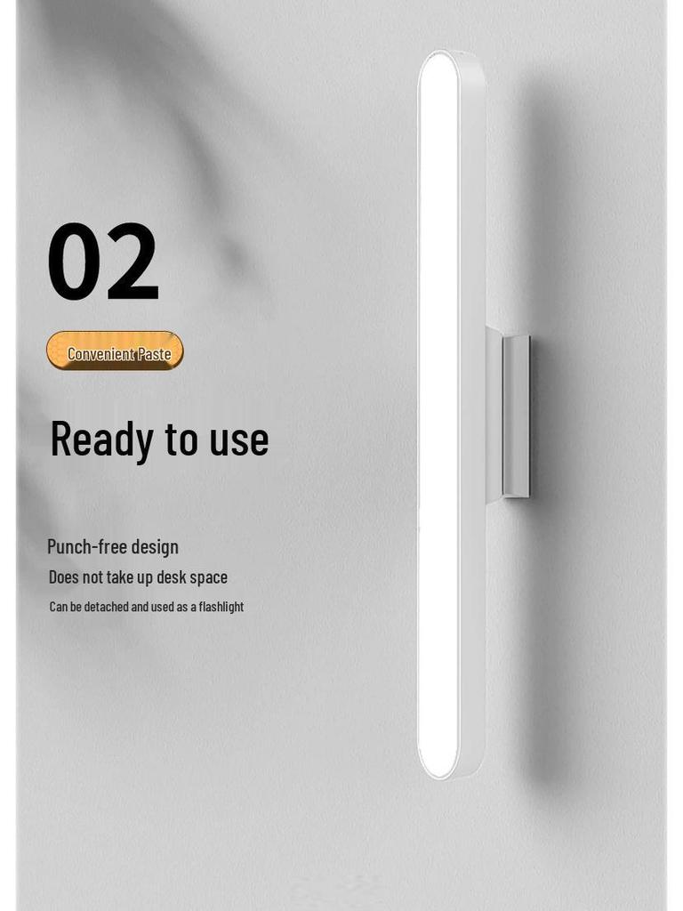 LED Desk Lamp with Eye Protection, Magnetic Base, Rotatable Design for Dorms and Bedrooms