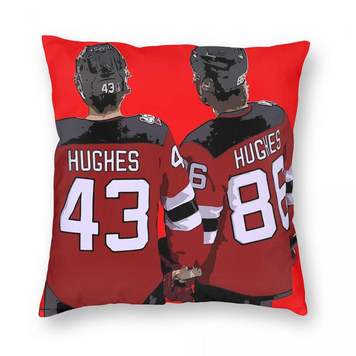 

Hughes Brothers Square Pillowcase Polyester Linen Velvet Printed Zip Decor Throw Pillow Case Room Cushion Cover 12x12Inch