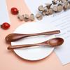 4PC Wooden Spoon Wood Tableware Spoon Anti-Scald Tea Coffee Stirring Spoons Kitchen Cooking Utensil Tool Soup Teaspoon