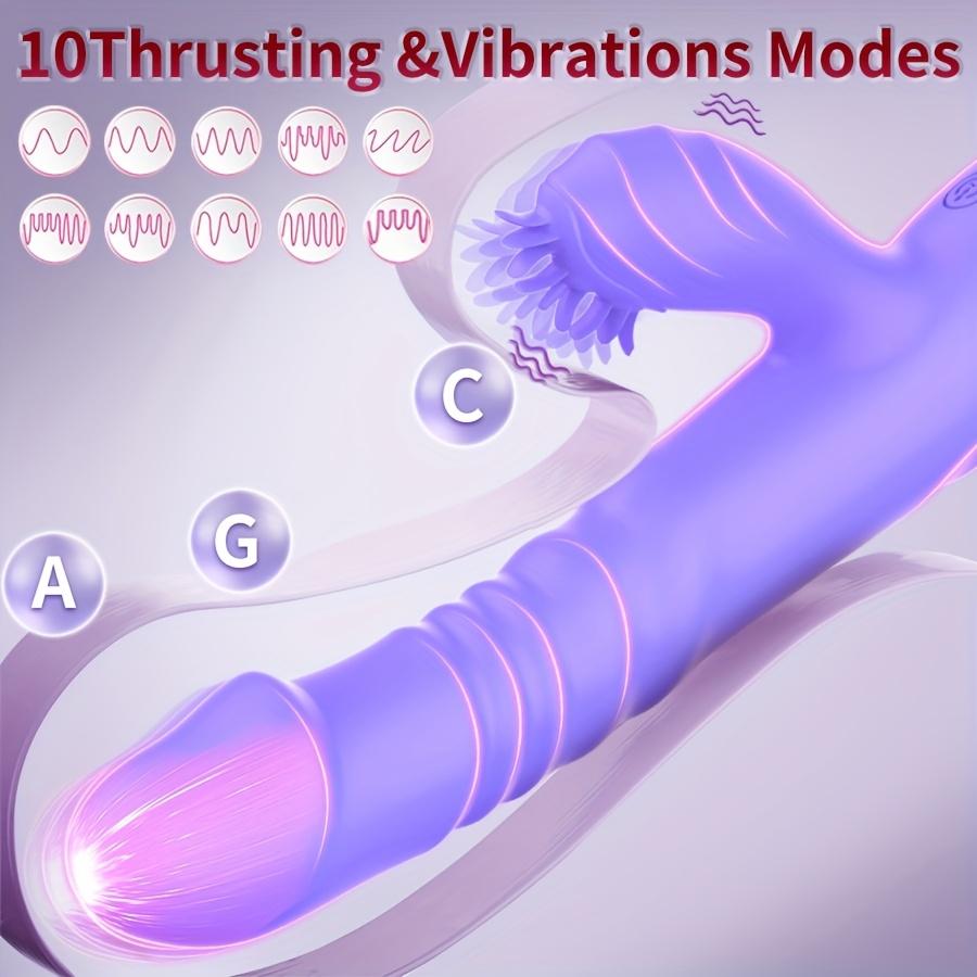 3In1 G-Spot Vibrator Silicone Sex Toy 10 Vibrations Clitoris Stimulator Female Sex Toy Adult Sex Toy for Women And Couples Adult Products