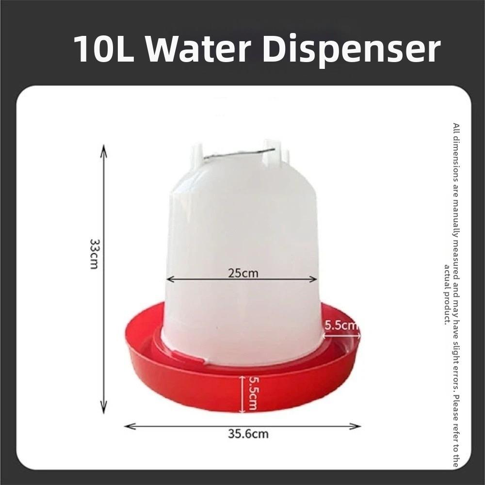 1.5L 8L 15L Poultry Drinker Feeder Plastic Water Container Durable Bird Chick Waterer Chicken Coop