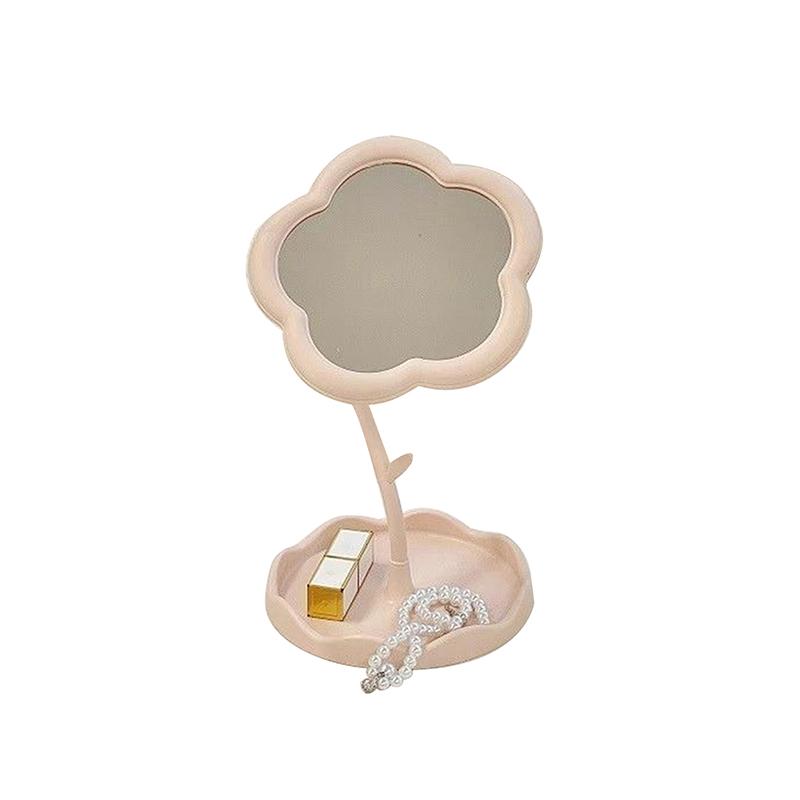 

Настольное зеркало для макияжа в форме подсолнуха, милое зеркало для переодевания, вращающееся, съемное, подвесное, для ювелирных изделий, зеркало для макияжа высокой четкости розовый