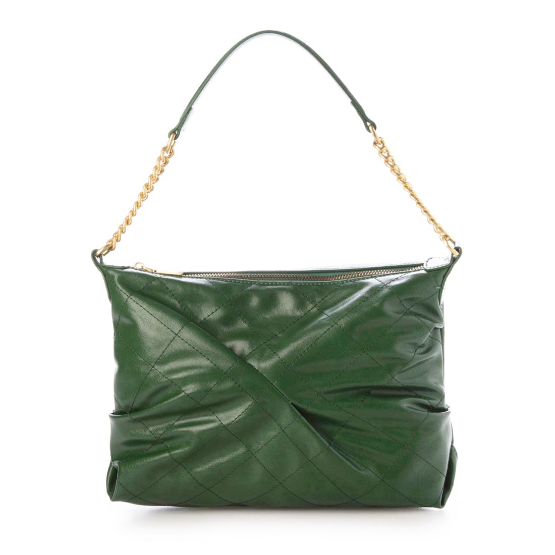 [Kashkash] Стеганая сумка на цепочке с сборками