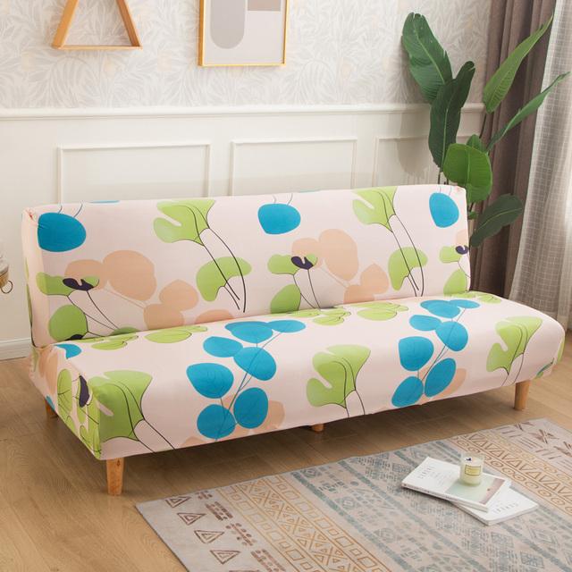 Folding Sofa Bed Cover Spandex Stretch Sofa Covers Elastic Double Seat Cover Slipcovers For Living Room Furniture Protector