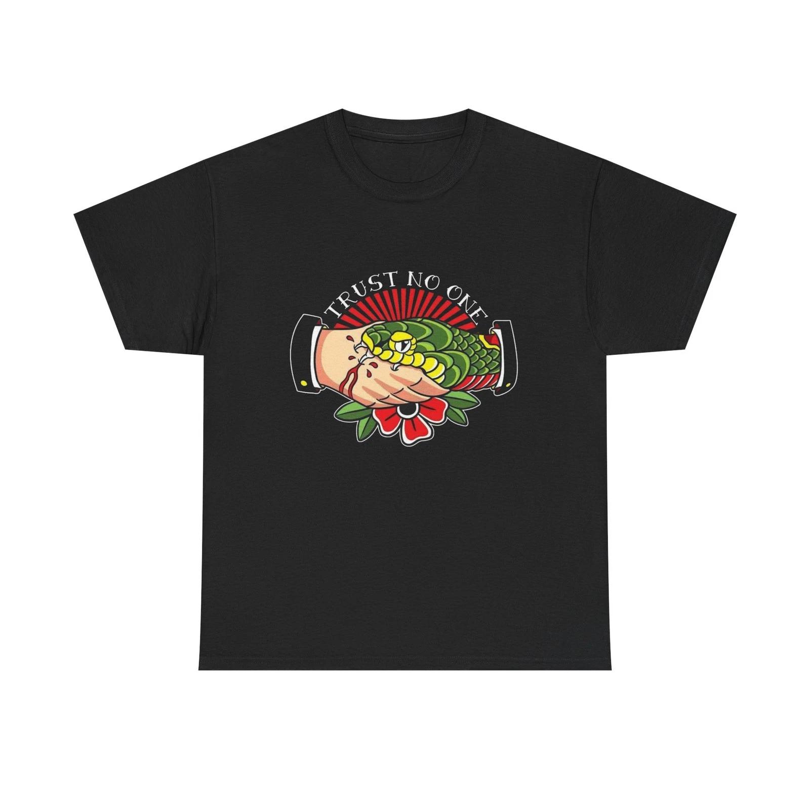 Trust No One Graphic T Shirt NEW Cotton Tee Gift L