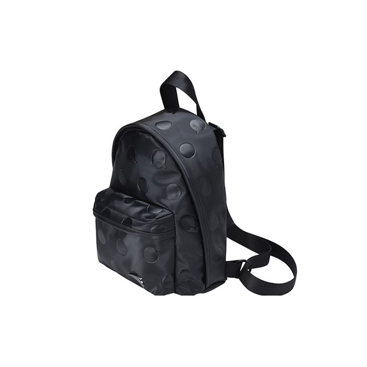 Anta Polka Dot Series Large Capacity PU Backpack Unisex Backpack Black 192138155-1