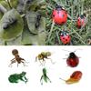 Handmade Realistic Animal Statue Clay Ornament for Decorative Lawn Garden Plant Pot Hanger Wall Decor
