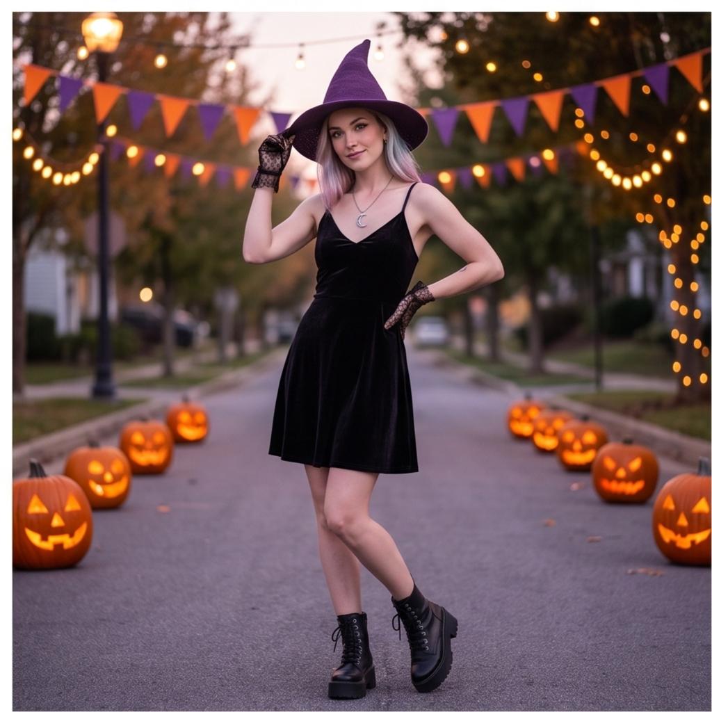 Knitted Hat Foldable Pointed Top Thickened for Halloween Costume